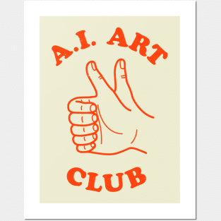 A.I. Art Club Posters and Art